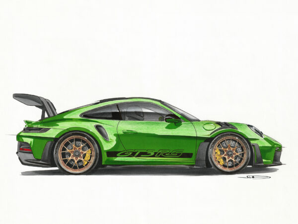 PORSCHE 911 (992) GT3 RS verte