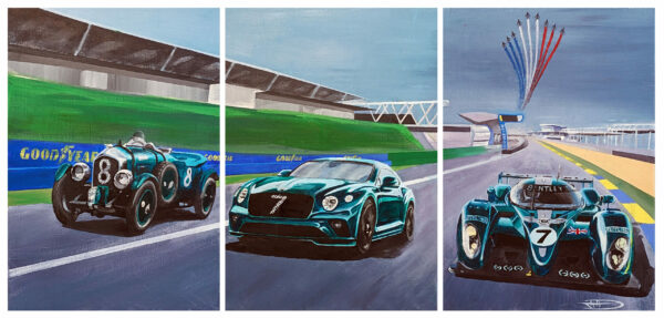 BENTLEY Triptyque "Le Mans story"